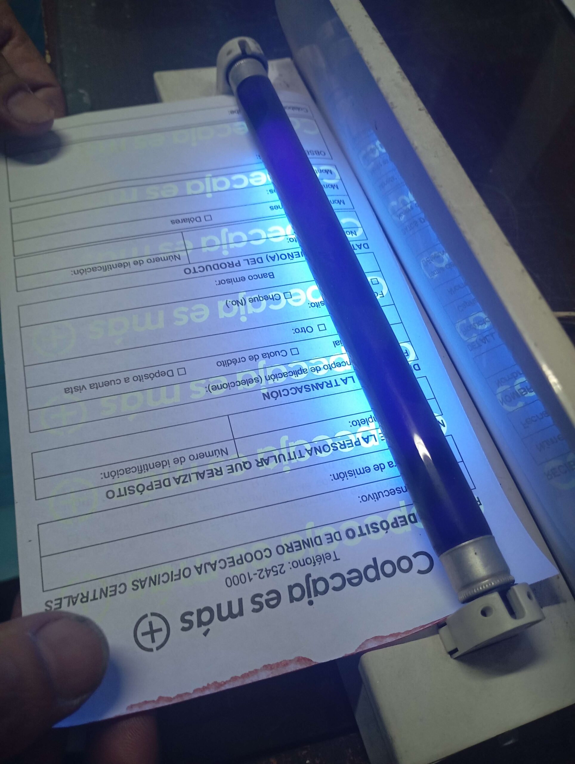 Papelería con tinta UV para seguridad Costa Rica